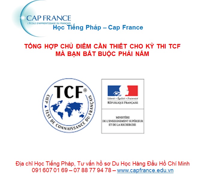 Ngữ Pháp Tiếng Pháp Cho Kỳ Thi TCF - Tiếng Pháp Cap France