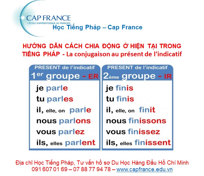 Cách Chia Động Từ Ở Hiện Tại Trong Tiếng Pháp