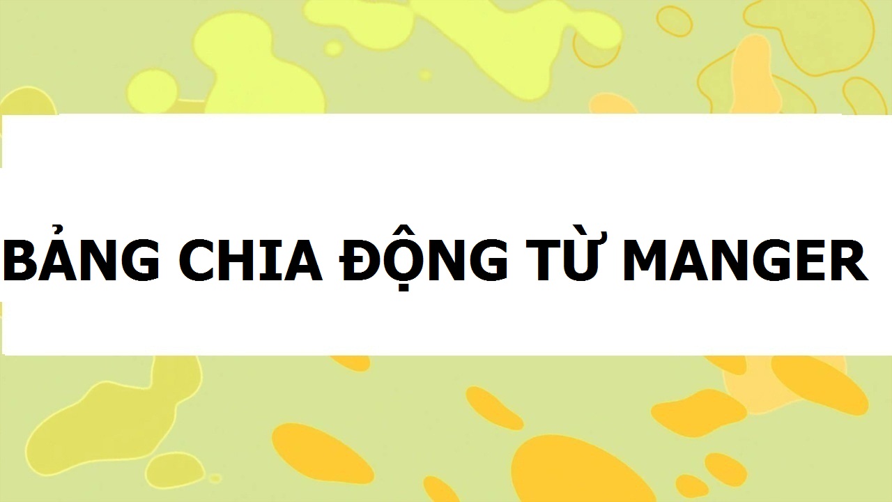 BẢNG CHIA ĐỘNG TỪ MANGER TRONG TIẾNG PHÁP