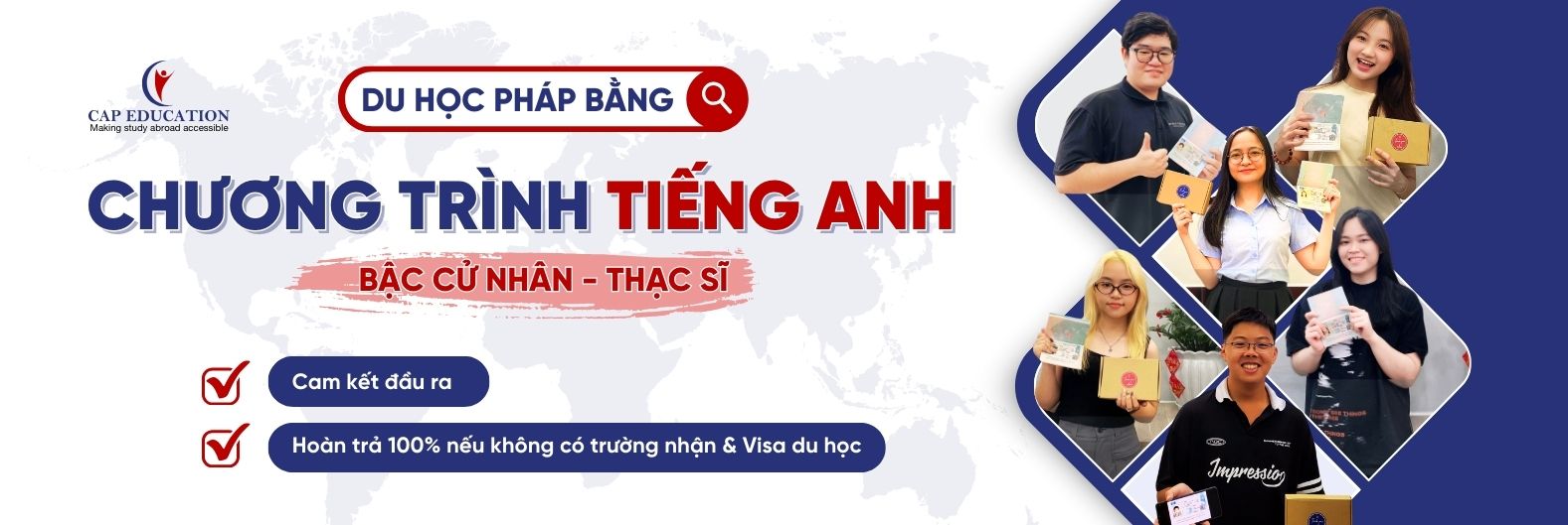 Du Học Pháp Bằng Chương Trình Tiếng Anh