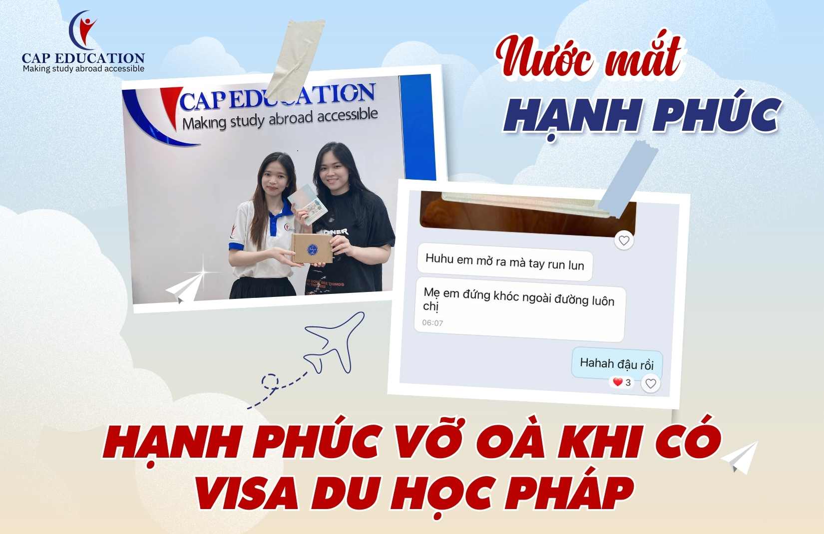 Hạnh Phúc Vỡ Òa Khi Có Visa Du Học Pháp