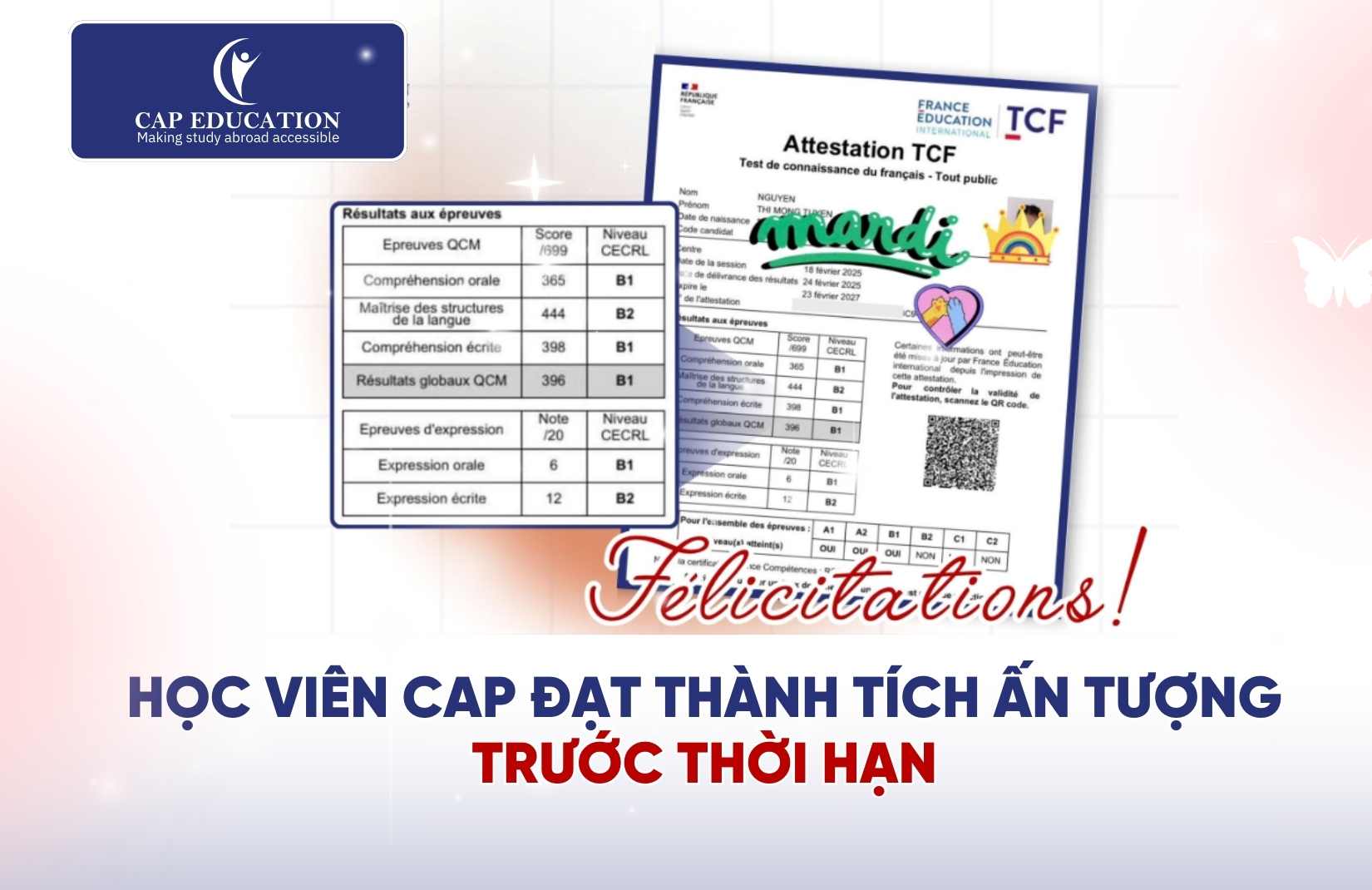 Học Viên CAP Đạt Thành Tích Ấn Tượng Trước Thời Hạn