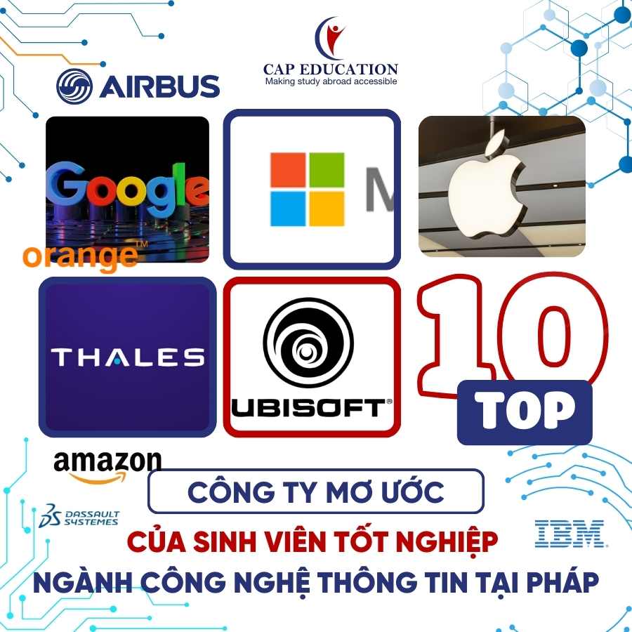 Top 10 Công Ty Mơ Ước Của Sinh Viên Tốt Nghiệp Ngành Công Nghệ Thông Tin Tại Pháp