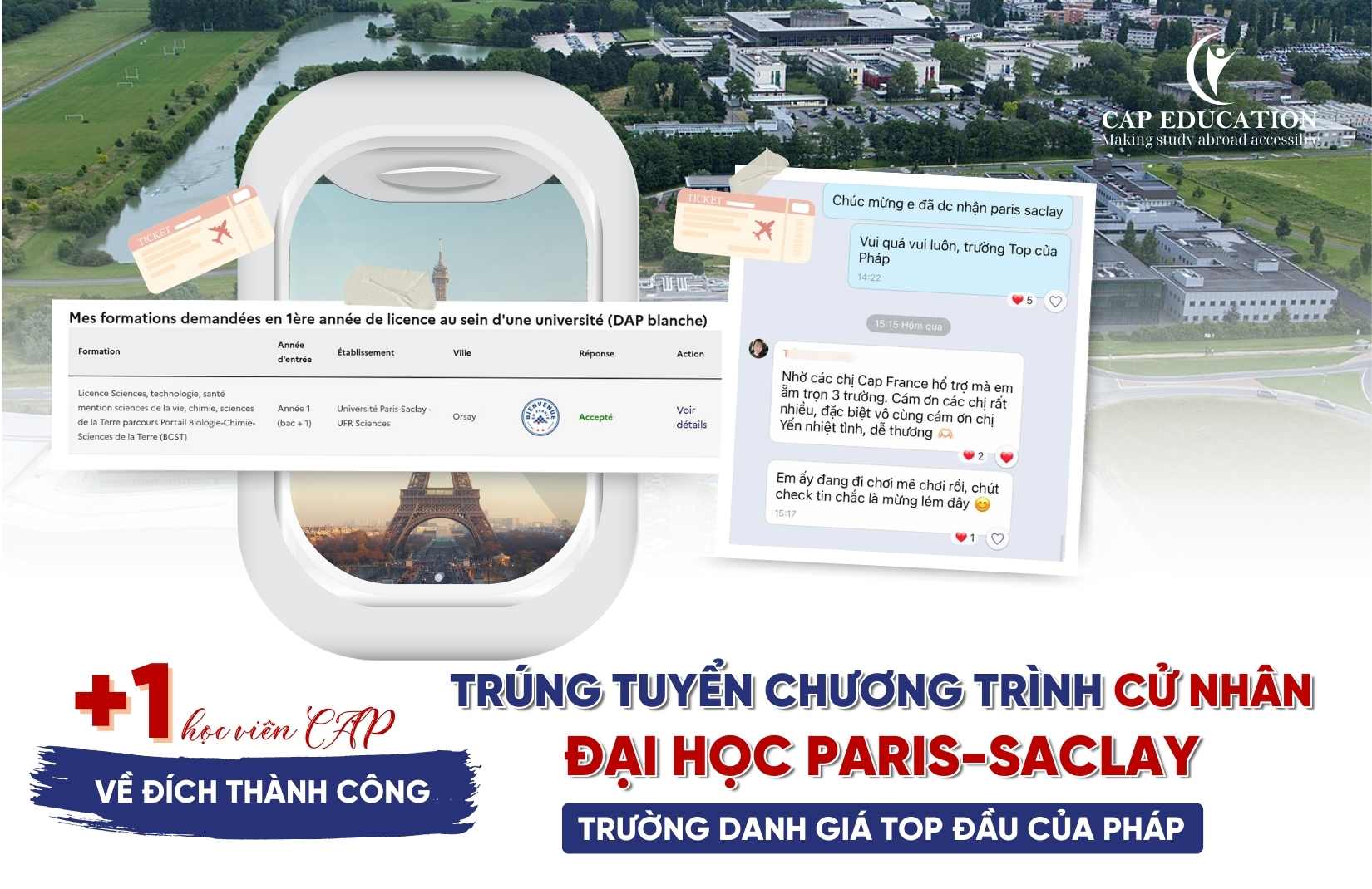Từ CAP Đến Giảng Đường Đại Học Paris Saclay